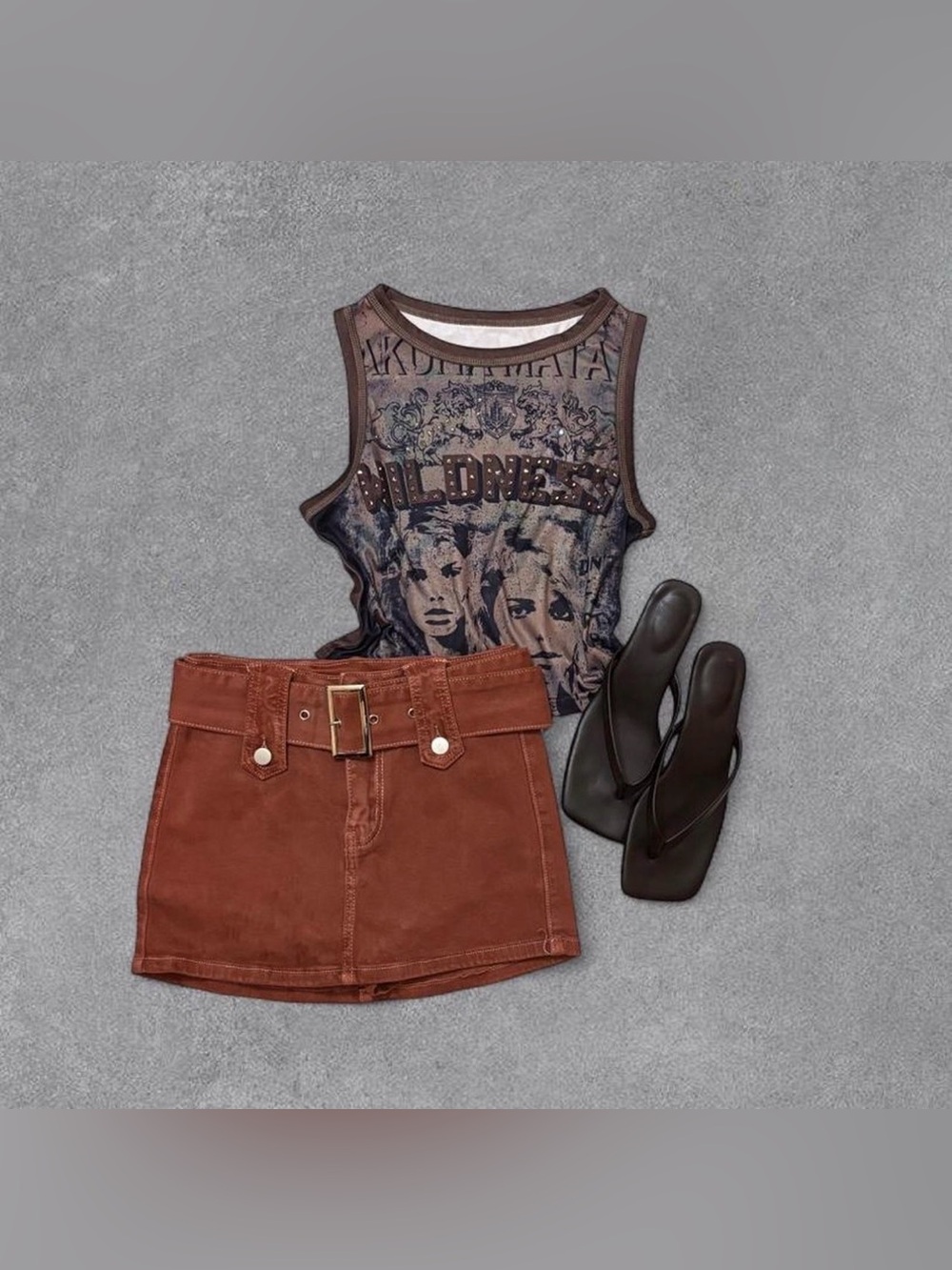 Windsor Reddish Brown Skort